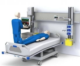 Multifunktionales-medizinisches-Wandsystem-Aufwachraum