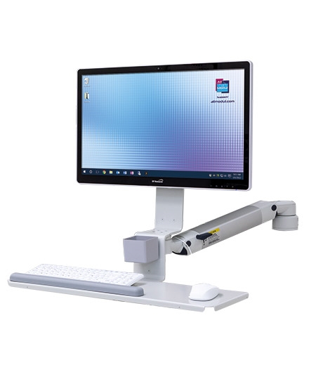 Wand-Deckenarmsystem mit integrierter Kabelfuhrung CIM MED-2ND